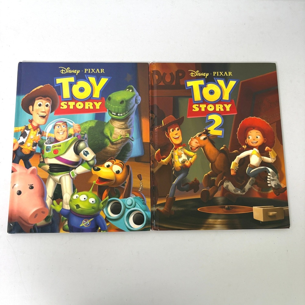 Disney Pixar Toy Story 1 & 2 Hardcover Book Set Kohl's Cares  Buzz Woody Jess